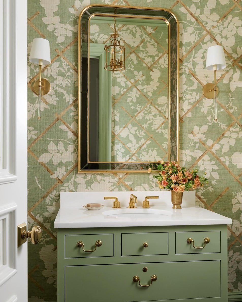 Camille Sconce, a premium Decorative light by Visual Comfort & Co. Close - up image of its design.