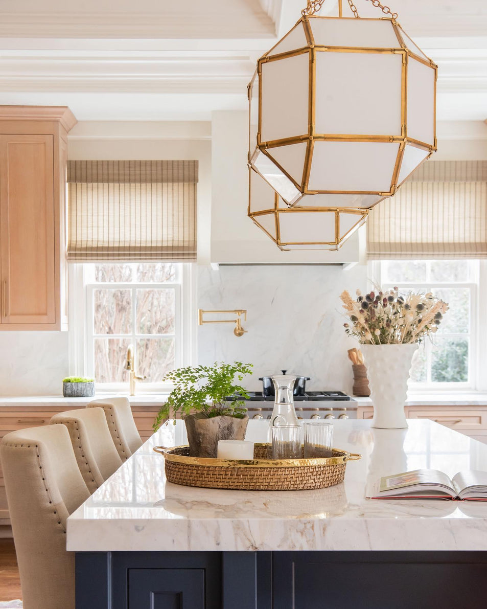 Morris Medium Lantern, a premium Lantern light by Visual Comfort & Co. Close - up image of its design.