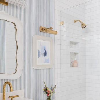 8" Cabinet Maker's Picture Light, a premium Picture light by Visual Comfort & Co. Close - up image of its design.