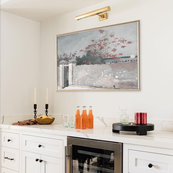 18" Cabinet Maker's Picture Light, a premium Picture light by Visual Comfort & Co. Close - up image of its design.