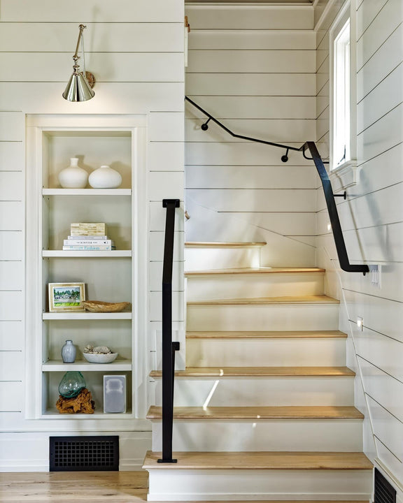 Boston Functional Double Arm Library Light, a premium Functional light by Visual Comfort & Co. Close - up image of its design.