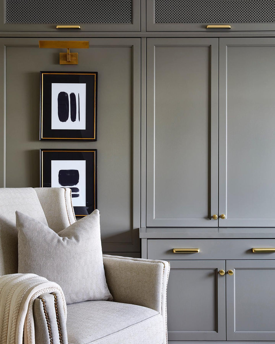 McClain 12" Hardwired Picture Light, a premium Picture light by Visual Comfort & Co. Close - up image of its design.