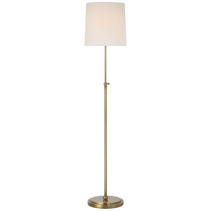 Bryant 52" Adjustable Cordless Floor Lamp in Hand-Rubbed Antique Brass