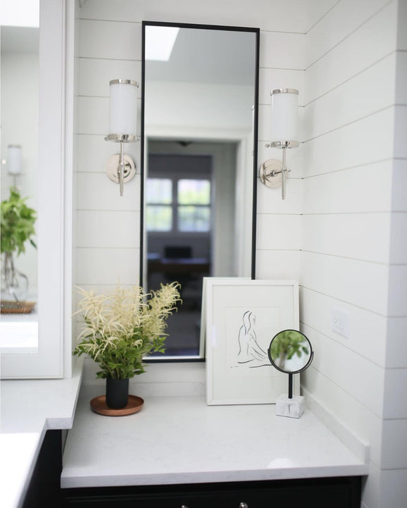 Bryant Bath Sconce, a premium Bath light by Visual Comfort & Co. Close - up image of its design.