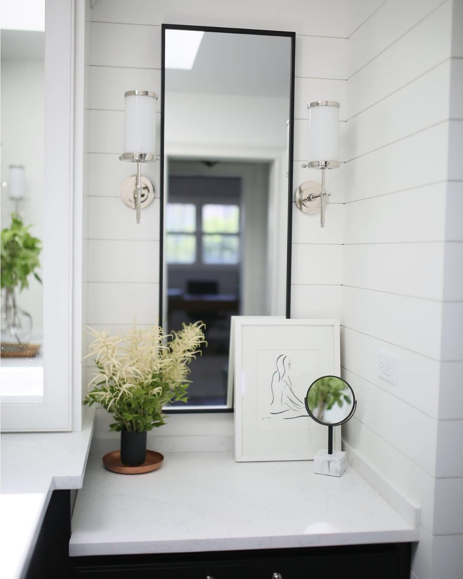 Bryant Bath Sconce, a premium Bath light by Visual Comfort & Co. Close - up image of its design.