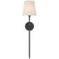 Bryant 27" Cordless Tail Sconce - Bronze / Linen
