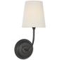 Vendome 16" Cordless Single Sconce - Bronze / Linen