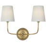 Vendome 16" Cordless Double Sconce in Hand-Rubbed Antique Brass