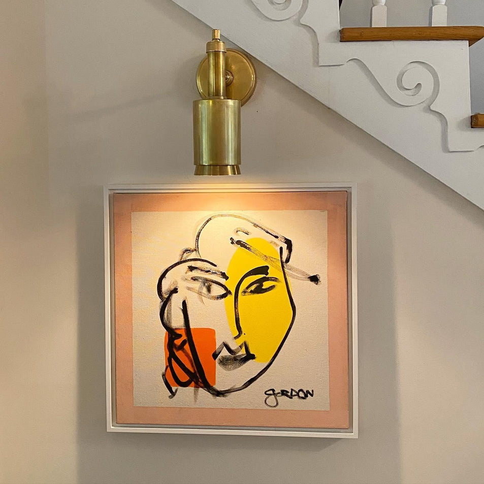 Anders Small Articulating Wall Light, a premium Functional light by Visual Comfort & Co. Close - up image of its design.