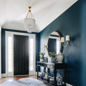 Reed Double Sconce, a premium Decorative light by Visual Comfort & Co. Close - up image of its design.