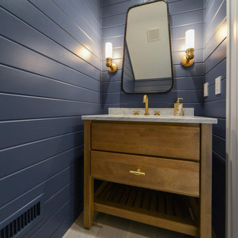 Graydon Single Bath Light, a premium Bath light by Visual Comfort & Co. Close - up image of its design.