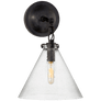 Katie Small Conical Sconce, a premium Bath light by Visual Comfort & Co. Close - up image of its design.