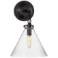 Katie Small Conical Sconce, a premium Bath light by Visual Comfort & Co. Close - up image of its design.