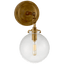 Hand-Rubbed Antique Brass / Clear Glass
