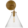 Katie Small Conical Sconce, a premium Bath light by Visual Comfort & Co. Close - up image of its design.