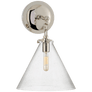 Katie Small Conical Sconce, a premium Bath light by Visual Comfort & Co. Close - up image of its design.
