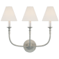 Piaf Triple Sconce, a premium Decorative light by Visual Comfort & Co. Close - up image of its design.