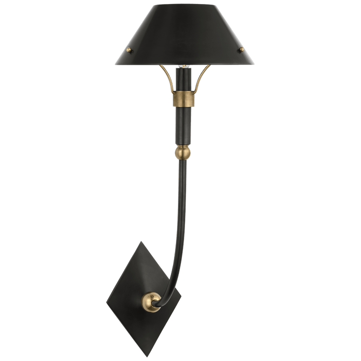 Turlington Large Sconce, a premium Decorative light by Visual Comfort & Co. Close - up image of its design.