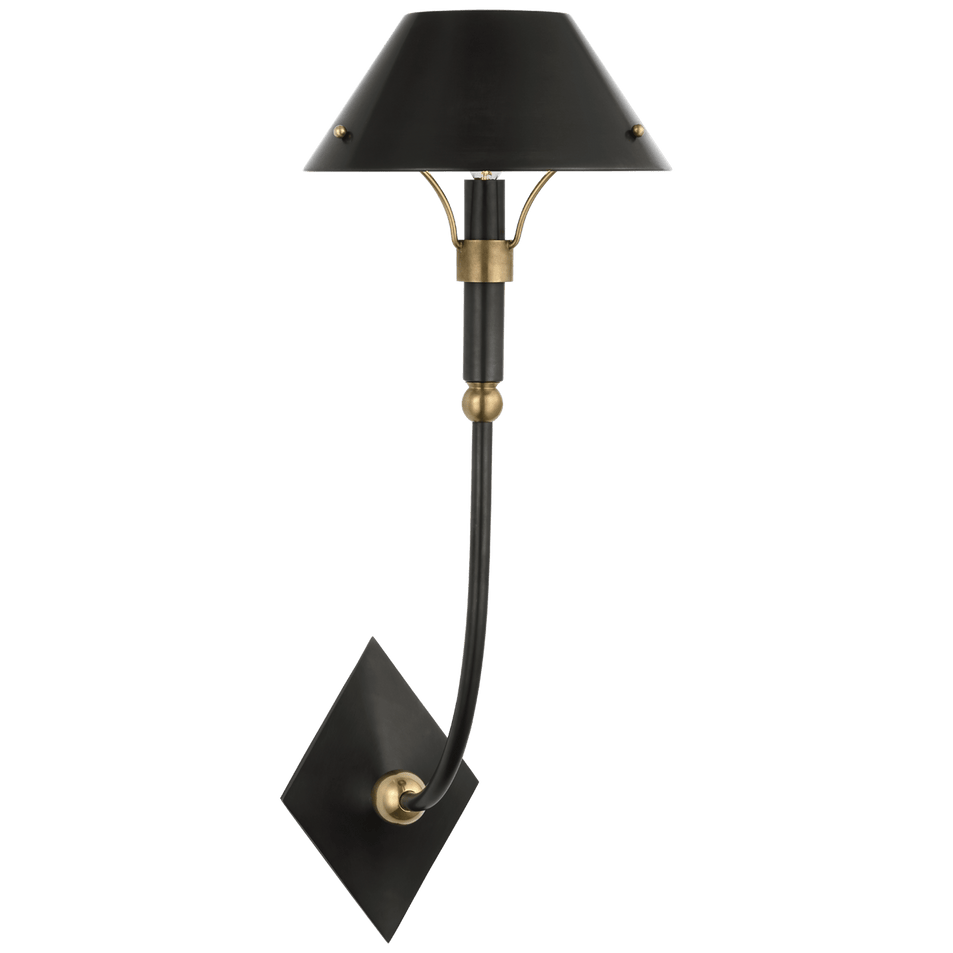 Turlington Large Sconce, a premium Decorative light by Visual Comfort & Co. Close - up image of its design.