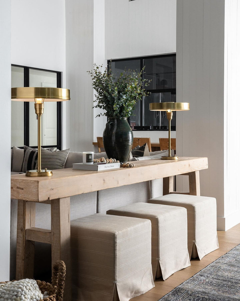 Carlo Table Lamp, a premium Functional light by Visual Comfort & Co. Close - up image of its design.