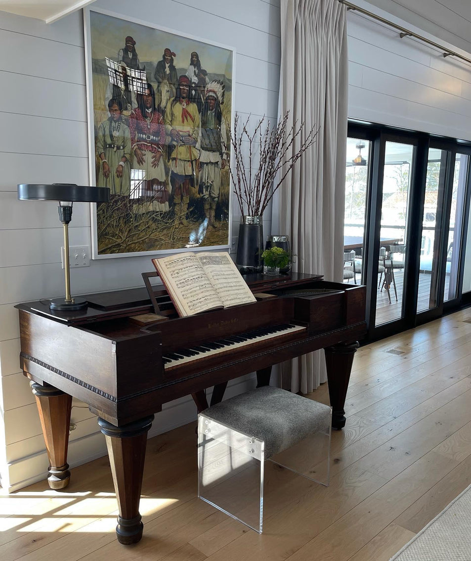 Carlo Table Lamp, a premium Functional light by Visual Comfort & Co. Close - up image of its design.