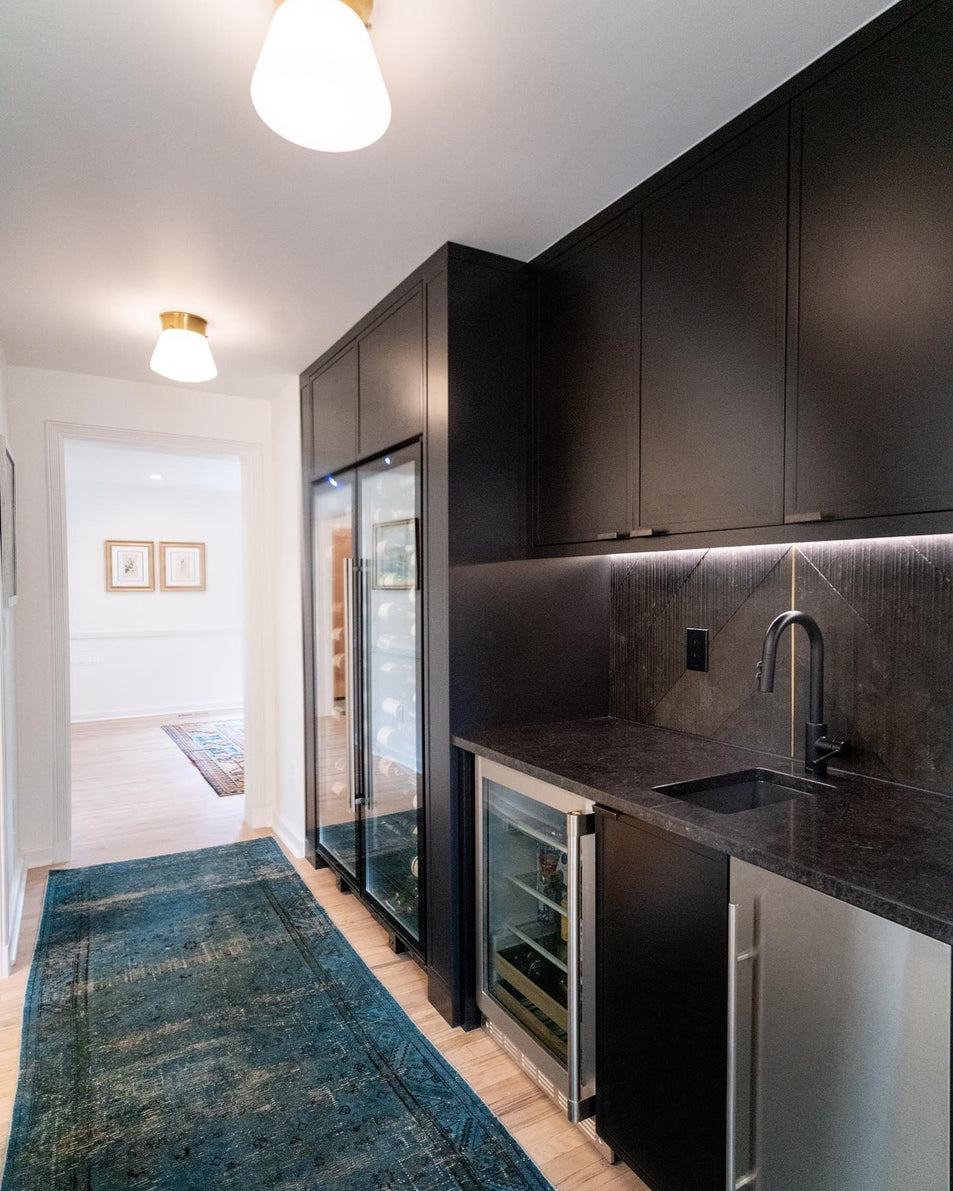 Perry Ceiling Light, a premium Flush Mount light by Visual Comfort & Co. Close - up image of its design.