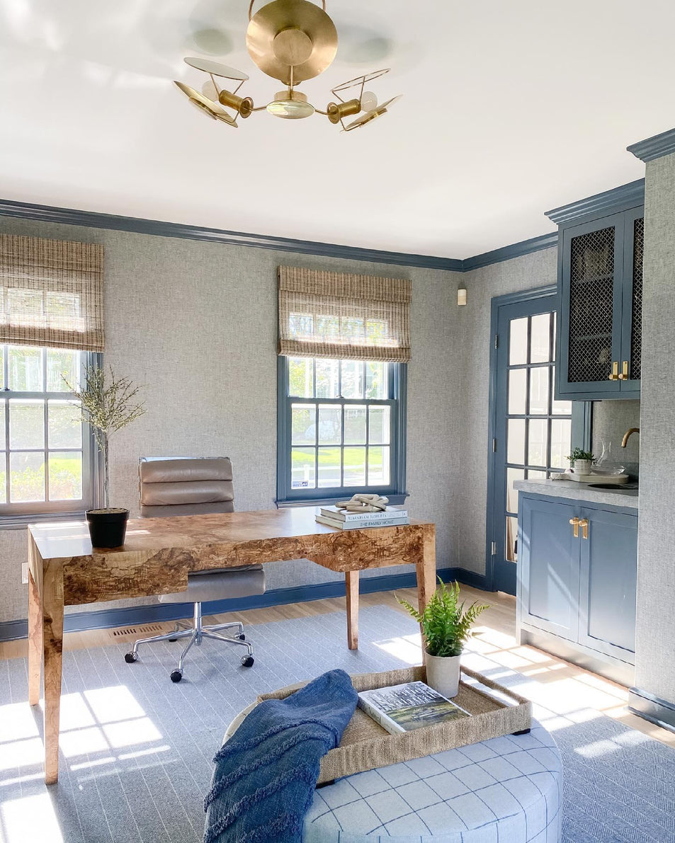 Osiris Medium Reflector Semi - Flush Mount, a premium Flush Mount light by Visual Comfort & Co. Close - up image of its design.