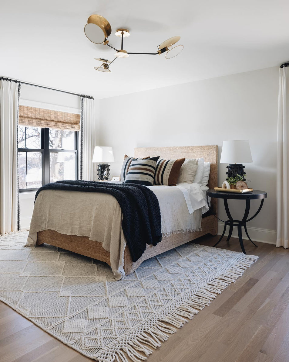 Osiris Large Asymmetric Semi - Flush Mount, a premium Flush Mount light by Visual Comfort & Co. Close - up image of its design.