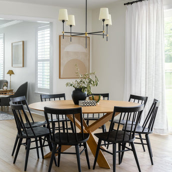 Bryant Large Chandelier, a premium Chandelier light by Visual Comfort & Co. Close - up image of its design.