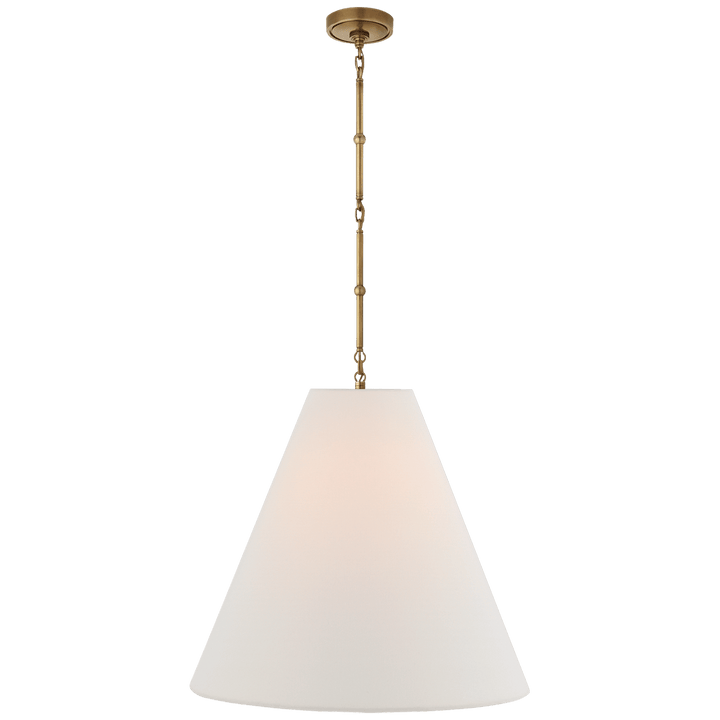 Goodman Large Hanging Lamp, a premium Pendant light by Visual Comfort & Co. Close - up image of its design.