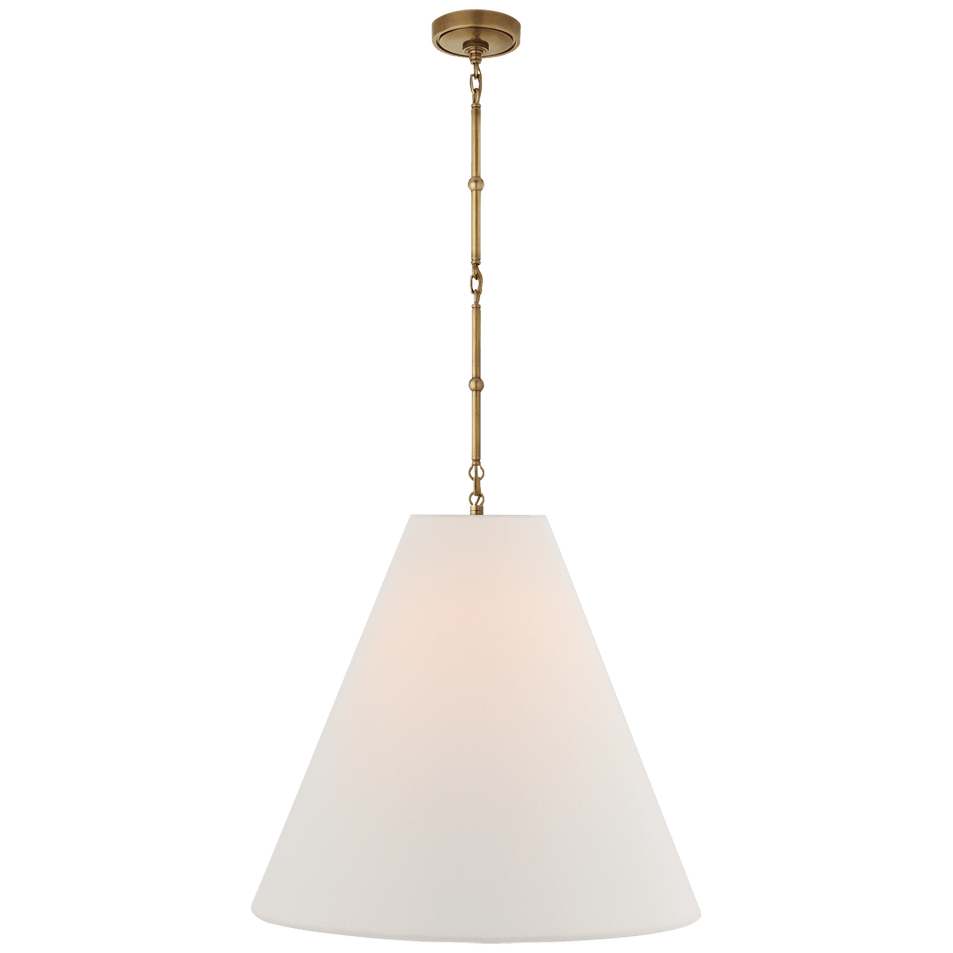 Goodman Large Hanging Lamp, a premium Pendant light by Visual Comfort & Co. Close - up image of its design.