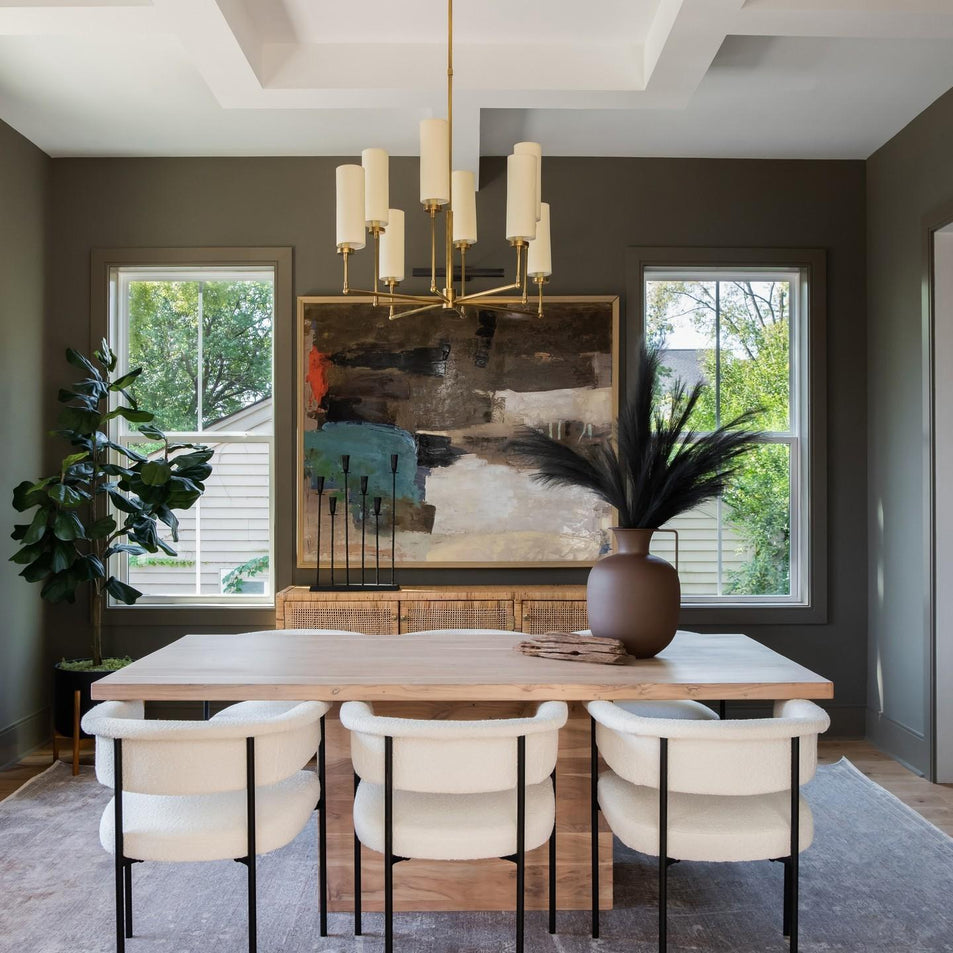 Ziyi Large Chandelier, a premium Chandelier light by Visual Comfort & Co. Close - up image of its design.