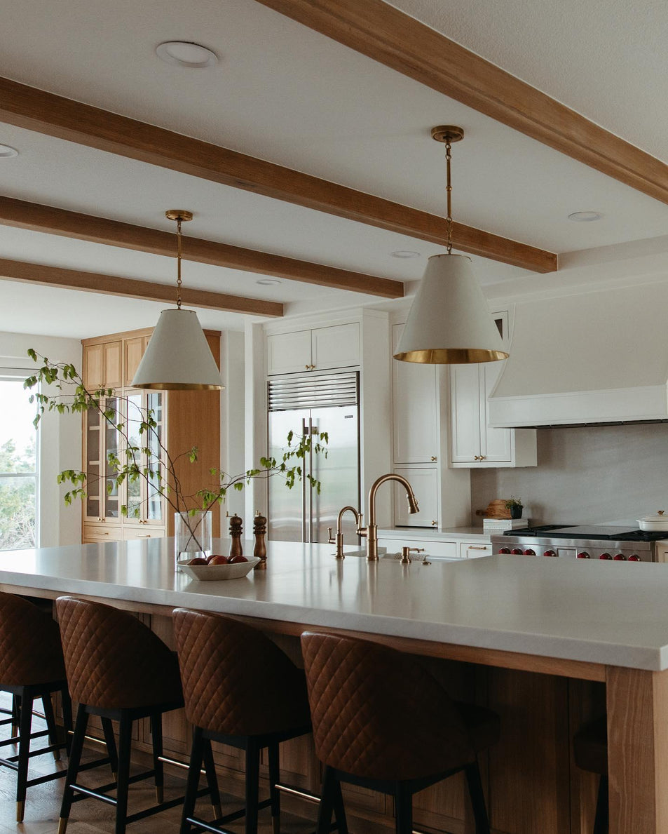 Goodman Small Hanging Light, a premium Pendant light by Visual Comfort & Co. Close - up image of its design.