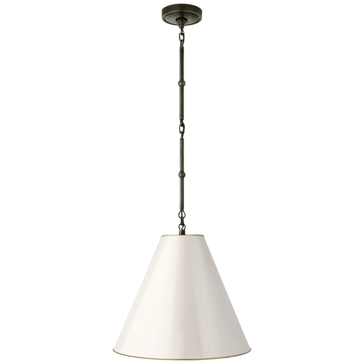 Goodman Small Hanging Light, a premium Pendant light by Visual Comfort & Co. Close - up image of its design.