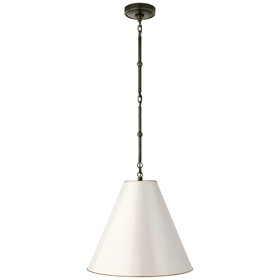 Goodman Small Hanging Light, a premium Pendant light by Visual Comfort & Co. Close - up image of its design.