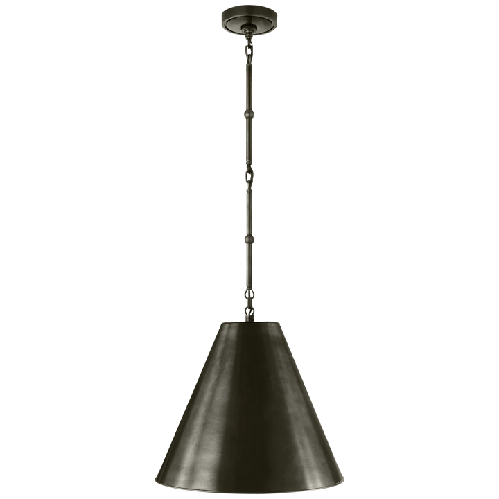Goodman Small Hanging Light, a premium Pendant light by Visual Comfort & Co. Close - up image of its design.