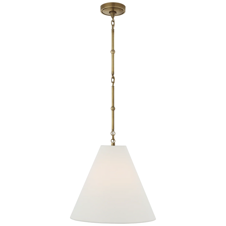 Goodman Small Hanging Light, a premium Pendant light by Visual Comfort & Co. Close - up image of its design.