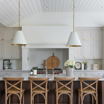 Goodman Medium Hanging Light, a premium Pendant light by Visual Comfort & Co. Close - up image of its design.