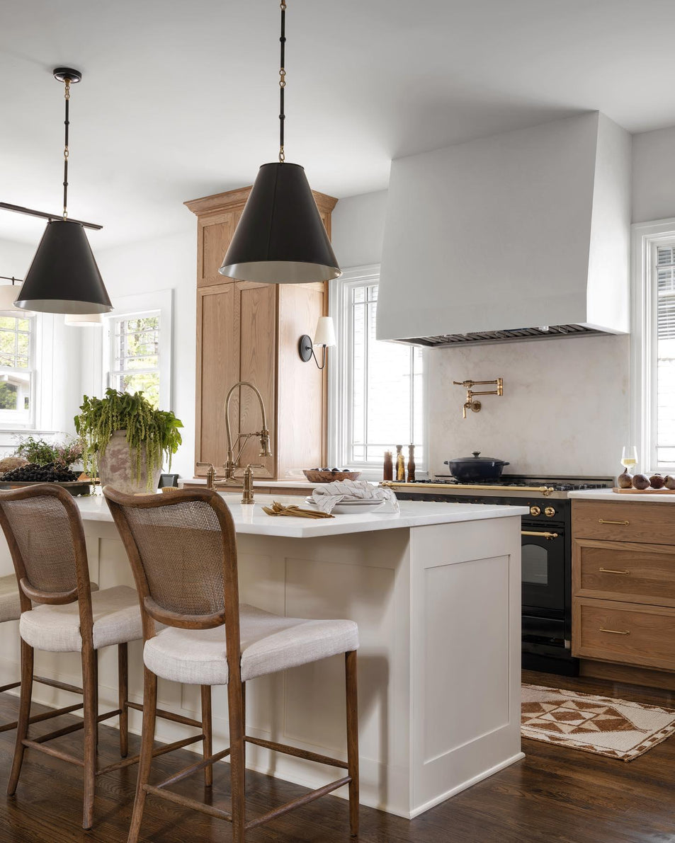 Goodman Medium Hanging Light, a premium Pendant light by Visual Comfort & Co. Close - up image of its design.