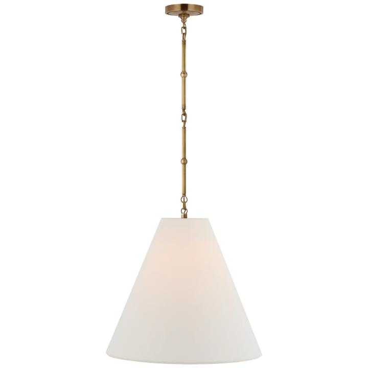 Goodman Medium Hanging Light, a premium Pendant light by Visual Comfort & Co. Close - up image of its design.