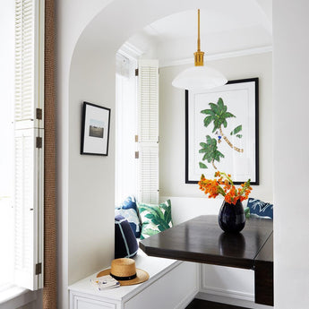 Whitman Medium Pendant, a premium Pendant light by Visual Comfort & Co. Close - up image of its design.