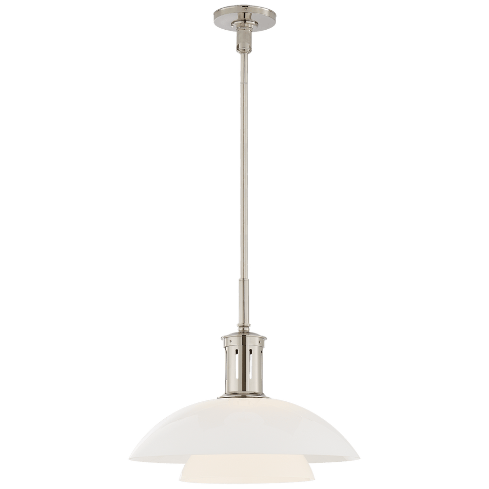 Whitman Medium Pendant, a premium Pendant light by Visual Comfort & Co. Close - up image of its design.
