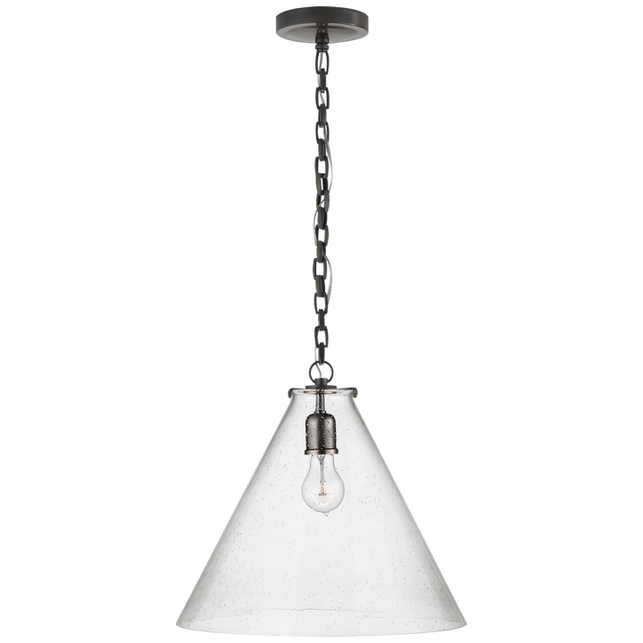 Katie Conical Pendant, a premium Pendant light by Visual Comfort & Co. Close - up image of its design.