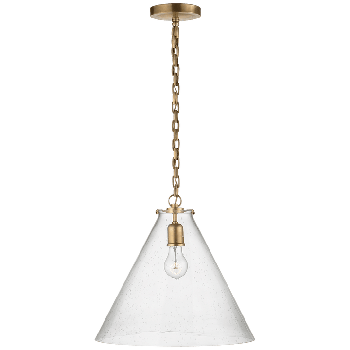 Katie Conical Pendant, a premium Pendant light by Visual Comfort & Co. Close - up image of its design.