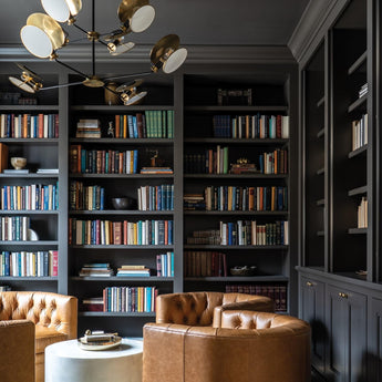 Osiris Large Reflector Chandelier, a premium Chandelier light by Visual Comfort & Co. Close - up image of its design.