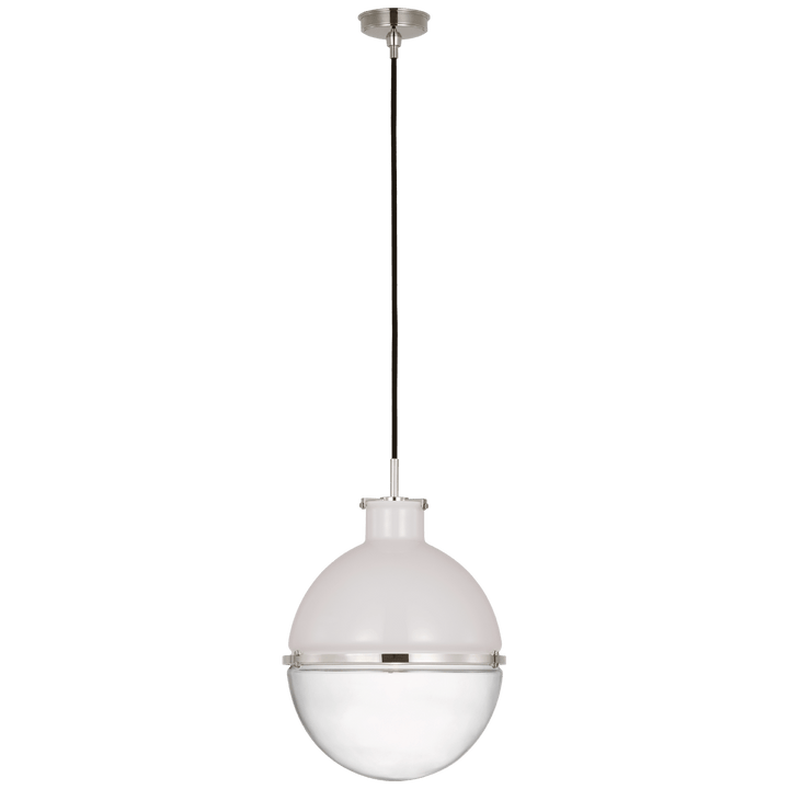 Maxey 14" Globe Pendant, a premium Pendant light by Visual Comfort & Co. Close - up image of its design.