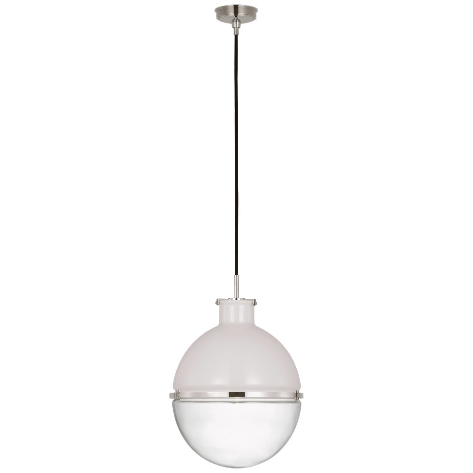 Maxey 14" Globe Pendant, a premium Pendant light by Visual Comfort & Co. Close - up image of its design.