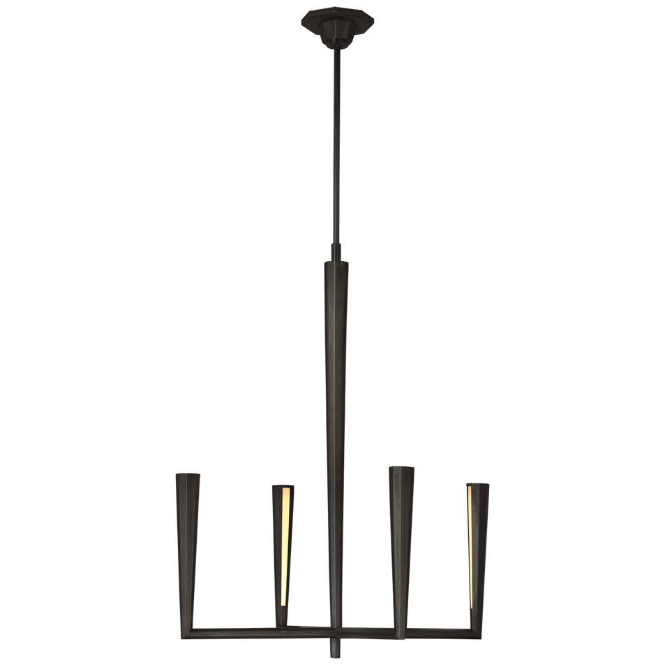 Galahad Small Chandelier, a premium Chandelier light by Visual Comfort & Co. Close - up image of its design.