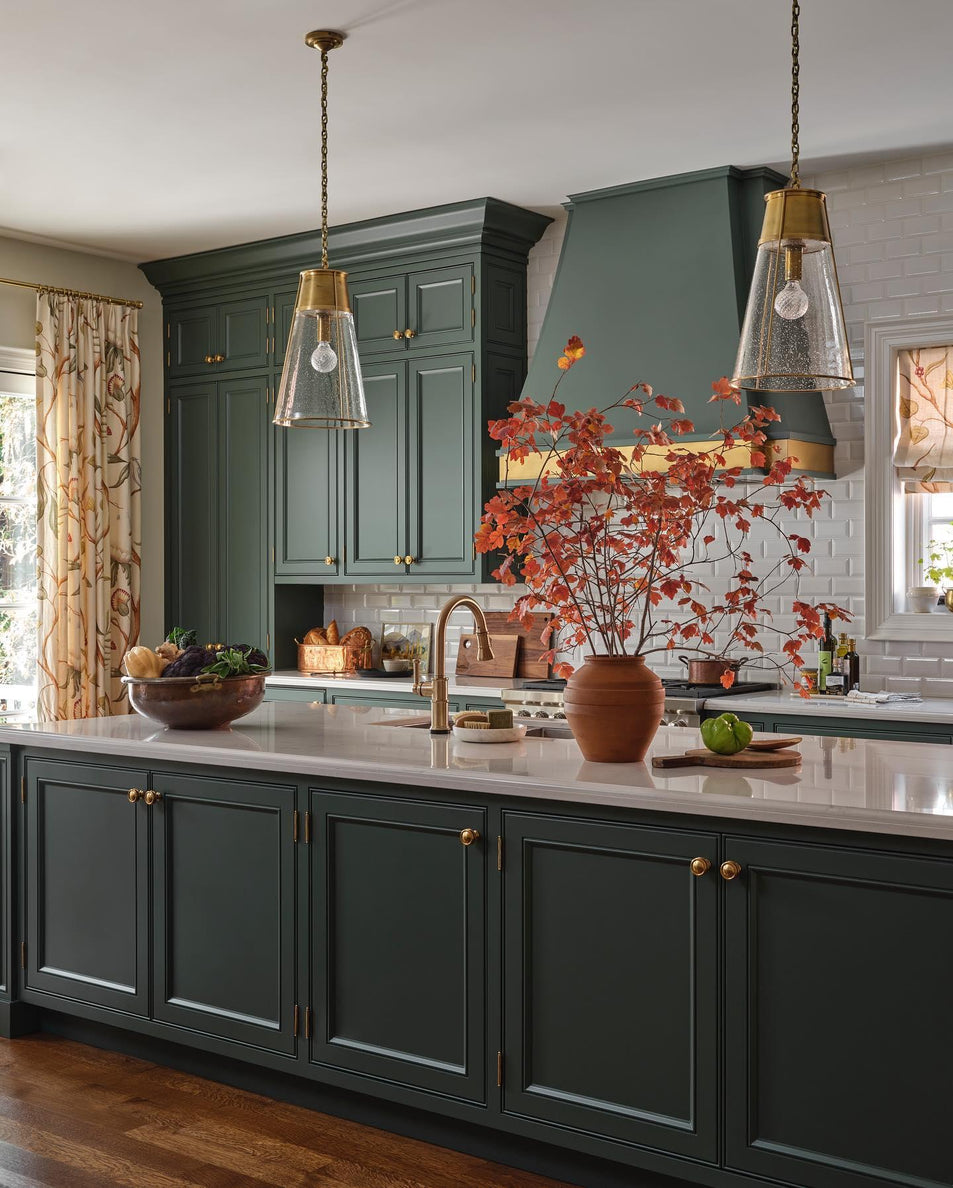 Robinson Large Pendant, a premium Pendant light by Visual Comfort & Co. Close - up image of its design.