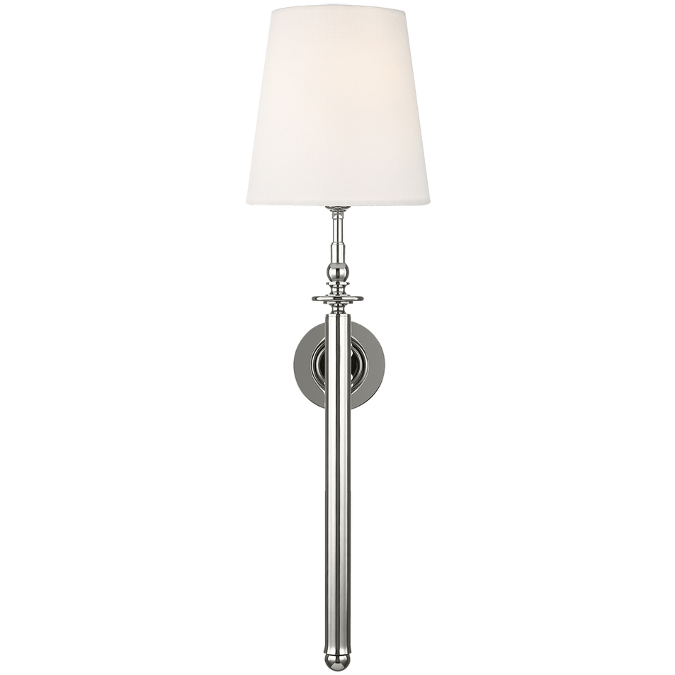 Capri Tail Sconce, a premium Decorative light by Visual Comfort & Co. Close - up image of its design.